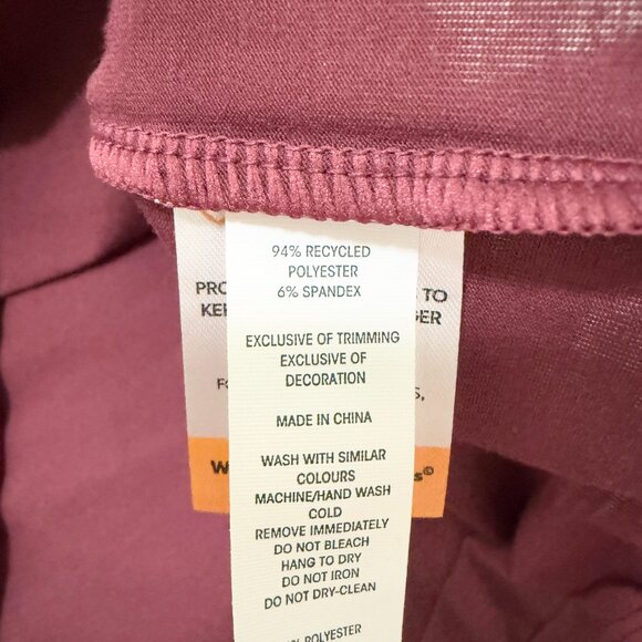 Women MPG Sport Dynamic Crew Neck Tee in Burgundy Size Small - Picture 6 of 8